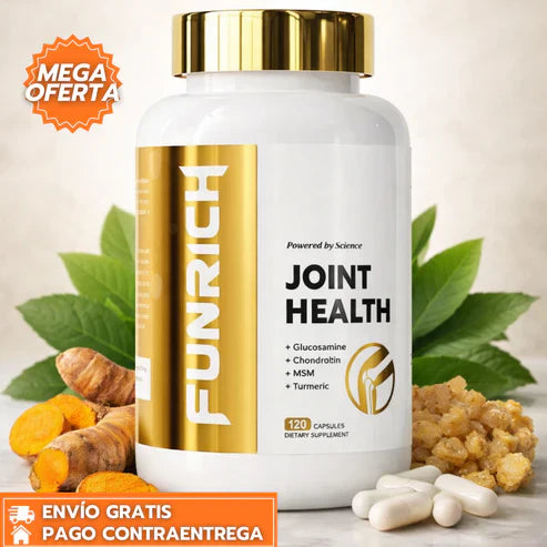2X1 FUNRICH™: Suplemento Articular con Glucosamina y Cúrcuma para Mejorar Movilidad y Flexibilidad + ENVIO GRATIS 🎁