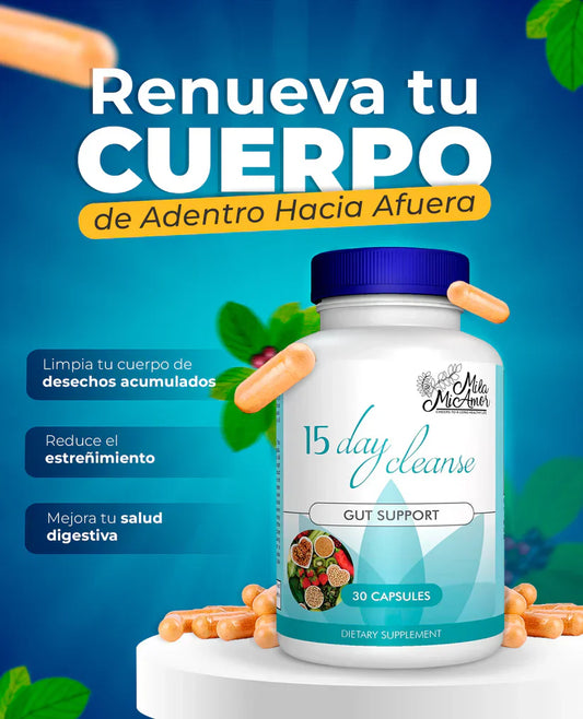 "15 DIAS CLEANSE" LIMPIEZA NATURAL DE COLON + ENVIO Y REGALO GRATIS 🎁