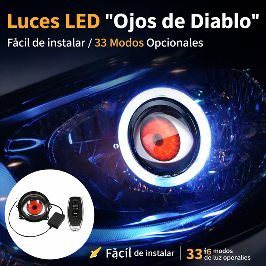 Luces LED “Ojos de Diablo” para Faros UNIVERSAL + ENVIO GRATIS 🎁